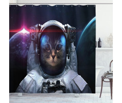 Galaxy Cosmos Nebula Shower Curtain