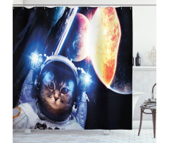 Supernova Eclipse Shower Curtain