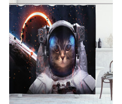 Clusters Outer Space Shower Curtain