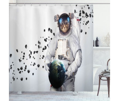 World Galaxy Clusters Shower Curtain