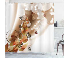 Spring Themed Abstraction Shower Curtain