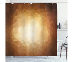 Abstract Triangles Mosaic Shower Curtain