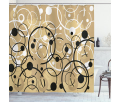 Funky Grungy Retro Shower Curtain
