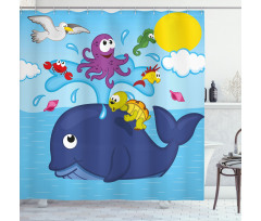 Marine Animals Shower Curtain