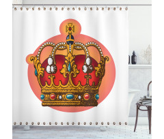 Baroque Crown Coronet Shower Curtain