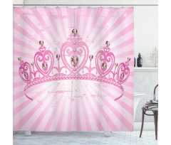 Pink Princess Shower Curtain