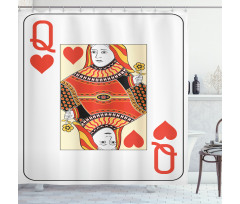 Playing Poker Card Deck Shower Curtain