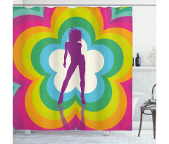 Flower Woman Dance Shower Curtain