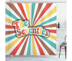 Seventies Retro Shower Curtain