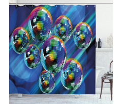 Colorful Disco Club Shower Curtain