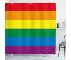 Gay Parade Flag Freedom Shower Curtain