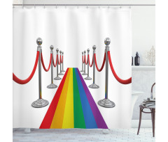 Carpet Stanchions Event Shower Curtain