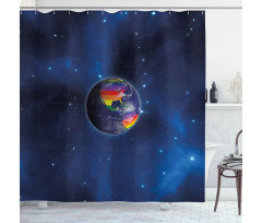 Earth LGBT Colors Shower Curtain