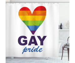 Gay Culture Heart Shower Curtain