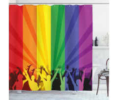 People Celebrating Event Shower Curtain