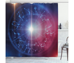 Connected Dots Signs Shower Curtain