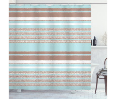 Horizontal Stripes Lines Shower Curtain