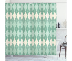 Triangle Shapes Abstract Shower Curtain