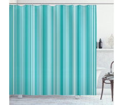 Ocean Inspired Blue Lines Shower Curtain
