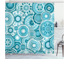 Mandala Round Shower Curtain