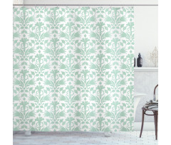 Wave Like Round Swirls Shower Curtain