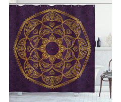 Lace Like Circular Shower Curtain