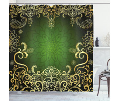 Frame Lotus Shower Curtain