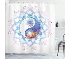 Yin Yang Swirls Shower Curtain