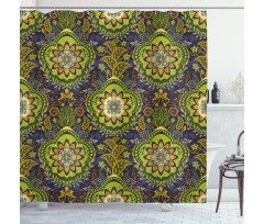 Tropical Motifs Shower Curtain