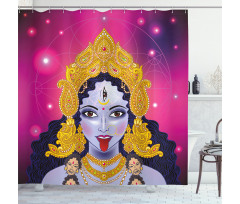 Ethnic Sacred Design Figure Shower Curtain