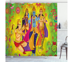 Festival Celebration Shower Curtain