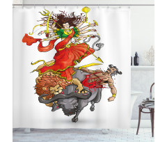 Mythical Scene Shower Curtain