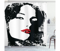 Woman Cool Shower Curtain