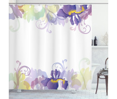 Classic Petals Pastel Shower Curtain