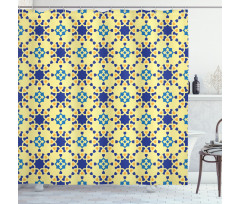 Moroccan Motif Folk Shower Curtain