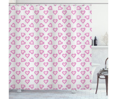 Love Inspired Hearts Shower Curtain