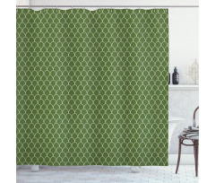 Geometric Wave Like Shape Shower Curtain