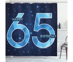Numbers Shower Curtain
