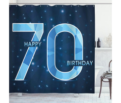 Stars Space Party Shower Curtain