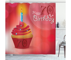 Cupcake Abstract Shower Curtain