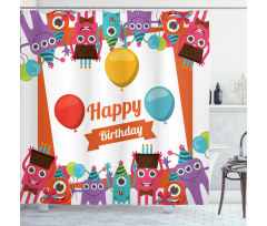 Birthday Party Shower Curtain