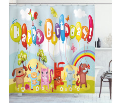 Farm Barn Animals Shower Curtain