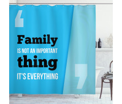 Family Writing Shower Curtain