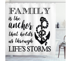 Family Anchor Shower Curtain