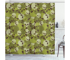 Scary Concept Design Shower Curtain