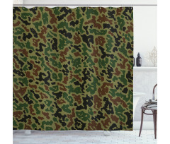 Summer Grungy Pattern Shower Curtain