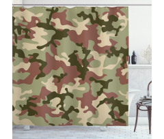Pattern in Forest Colors Shower Curtain