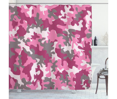 Feminine Camo Vibrant Shower Curtain