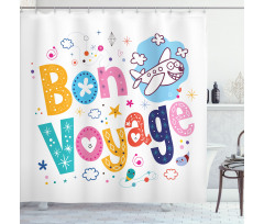 Happy Message Shower Curtain