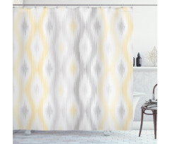 Abstract Chain Shower Curtain